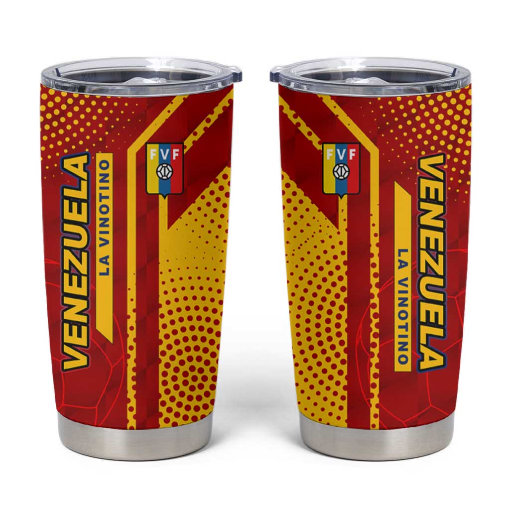 Venezuela Tumbler Cup with La Vinotinto Football Federation Red Yellow Spirit