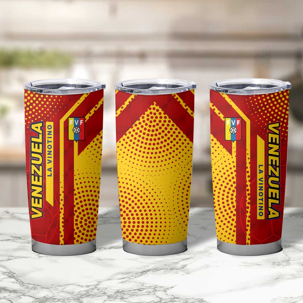 Venezuela Tumbler Cup with La Vinotinto Football Federation Red Yellow Spirit