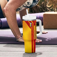 Venezuela Tumbler With Handle with La Vinotinto Football Federation Red Yellow Spirit
