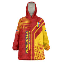 Venezuela Wearable Blanket Hoodie with La Vinotinto Football Federation Red Yellow Spirit