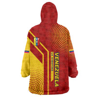 Venezuela Wearable Blanket Hoodie with La Vinotinto Football Federation Red Yellow Spirit