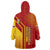 Venezuela Wearable Blanket Hoodie with La Vinotinto Football Federation Red Yellow Spirit