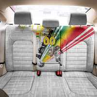 Personalized Ghana Soccer Elephant Back Car Seat Cover Ghana Flag Kente Football Player - Cassia Fistula Flower