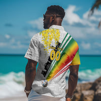 Personalized Ghana Soccer Elephant Hawaiian Shirt Ghana Flag Kente Football Player - Cassia Fistula Flower
