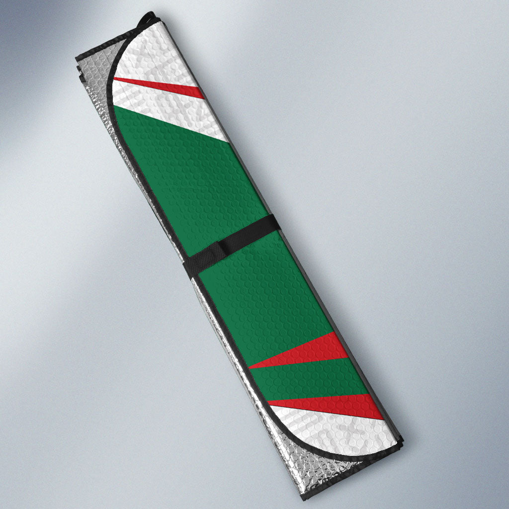 Personalized Ghana Soccer Eagle Auto Sun Shade Ghana Flag Kente - Black Stars Football Stadium Graphic