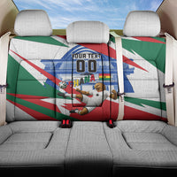 Personalized Ghana Soccer Eagle Back Car Seat Cover Ghana Flag Kente - Black Stars Football Stadium Graphic