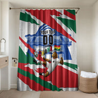 Personalized Ghana Soccer Eagle Bathroom Set Ghana Flag Kente - Black Stars Football Stadium Graphic