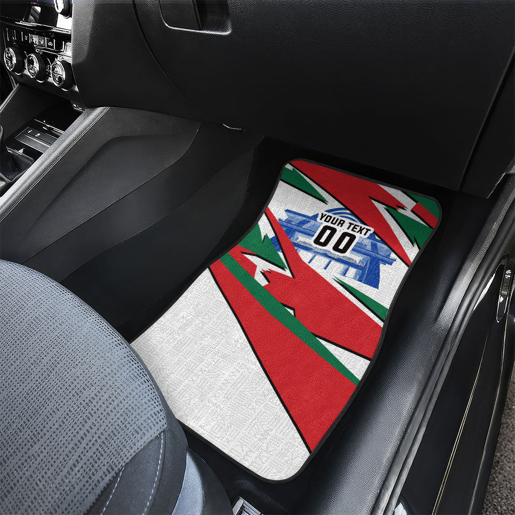 Personalized Ghana Soccer Eagle Car Mats Ghana Flag Kente - Black Stars Football Stadium Graphic