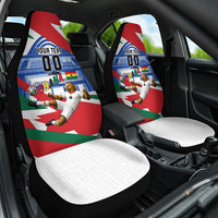 Personalized Ghana Soccer Eagle Car Seat Cover Ghana Flag Kente - Black Stars Football Stadium Graphic