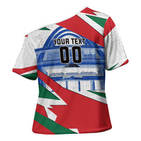 Personalized Ghana Soccer Eagle Cross Shoulder Shirt Ghana Flag Kente - Black Stars Football Stadium Graphic