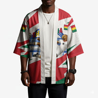 Personalized Ghana Soccer Eagle Kimono Ghana Flag Kente - Black Stars Football Stadium Graphic