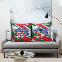 Personalized Ghana Soccer Eagle Pillow Cover Ghana Flag Kente - Black Stars Football Stadium Graphic