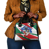 Personalized Ghana Soccer Eagle Shoulder Handbag Ghana Flag Kente - Black Stars Football Stadium Graphic