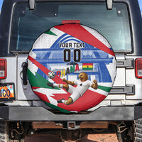 Personalized Ghana Soccer Eagle Spare Tire Cover Ghana Flag Kente - Black Stars Football Stadium Graphic