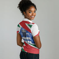 Personalized Ghana Soccer Eagle Women Polo Shirt Ghana Flag Kente - Black Stars Football Stadium Graphic