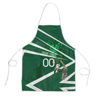 Personalized Saudi Arabia Football Apron Green Lion Run of Champions