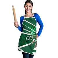 Personalized Saudi Arabia Football Apron Green Lion Run of Champions