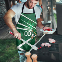 Personalized Saudi Arabia Football Apron Green Lion Run of Champions