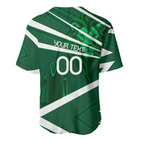 Personalized Saudi Arabia Football Baseball Jersey Green Lion Run of Champions