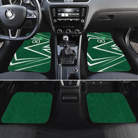 Personalized Saudi Arabia Football Car Mats Green Lion Run of Champions