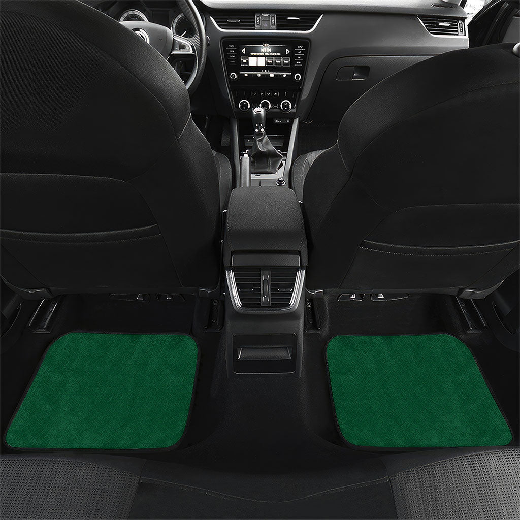 Personalized Saudi Arabia Football Car Mats Green Lion Run of Champions