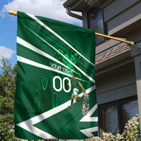 Personalized Saudi Arabia Football Garden Flag Green Lion Run of Champions