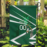 Personalized Saudi Arabia Football Garden Flag Green Lion Run of Champions
