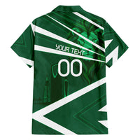 Personalized Saudi Arabia Football Hawaiian Shirt Green Lion Run of Champions