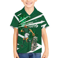 Personalized Saudi Arabia Football Hawaiian Shirt Green Lion Run of Champions