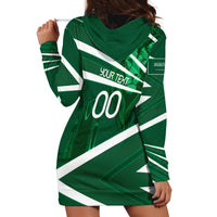 Personalized Saudi Arabia Football Hoodie Dress Green Lion Run of Champions