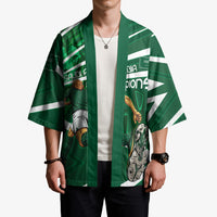 Personalized Saudi Arabia Football Kimono Green Lion Run of Champions