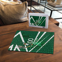 Personalized Saudi Arabia Football Puzzle Green Lion Run of Champions
