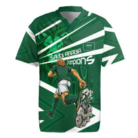 Personalized Saudi Arabia Football Rugby Jersey Green Lion Run of Champions