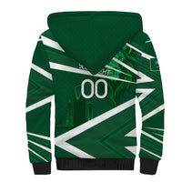 Personalized Saudi Arabia Football Sherpa Hoodie Green Lion Run of Champions