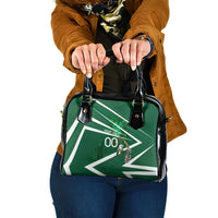 Personalized Saudi Arabia Football Shoulder Handbag Green Lion Run of Champions