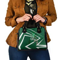 Personalized Saudi Arabia Football Shoulder Handbag Green Lion Run of Champions