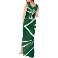 Personalized Saudi Arabia Football Tank Maxi Dress Green Lion Run of Champions