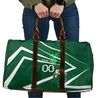 Personalized Saudi Arabia Football Travel Bag Green Lion Run of Champions