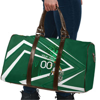Personalized Saudi Arabia Football Travel Bag Green Lion Run of Champions