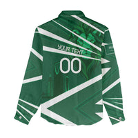 Personalized Saudi Arabia Football Women Casual Shirt Green Lion Run of Champions