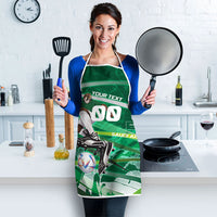 Personalized Saudi Arabia Football Apron Green Falcon National Pride Mascot