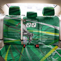 Personalized Saudi Arabia Football Back Car Seat Cover Green Falcon National Pride Mascot