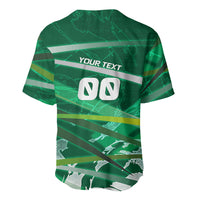 Personalized Saudi Arabia Football Baseball Jersey Green Falcon National Pride Mascot
