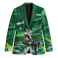 Personalized Saudi Arabia Football Blazer Green Falcon National Pride Mascot