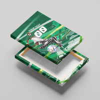 Personalized Saudi Arabia Football Canvas Wall Art Green Falcon National Pride Mascot