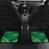 Personalized Saudi Arabia Football Car Mats Green Falcon National Pride Mascot