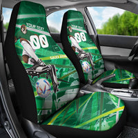 Personalized Saudi Arabia Football Car Seat Cover Green Falcon National Pride Mascot