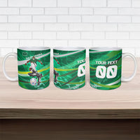 Personalized Saudi Arabia Football Ceramic Mug Green Falcon National Pride Mascot