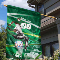 Personalized Saudi Arabia Football Garden Flag Green Falcon National Pride Mascot