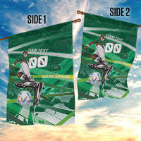 Personalized Saudi Arabia Football Garden Flag Green Falcon National Pride Mascot